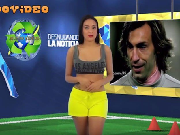 La presentadora hot ahora se desnudó por Pirlo