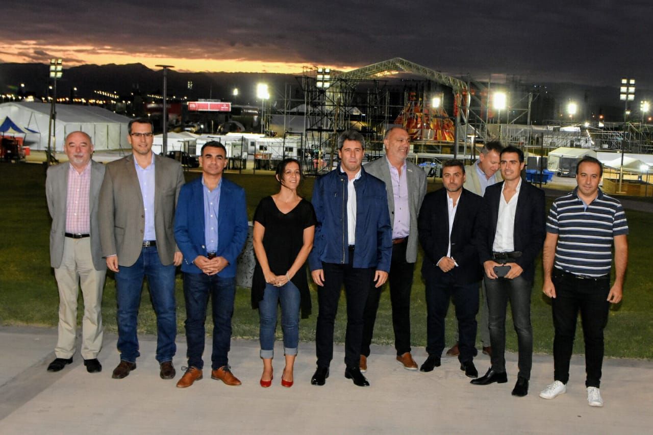 Ensayo general del Espectáculo Final y recorrido de autoridades por el predio (Foto: sanjuan8)