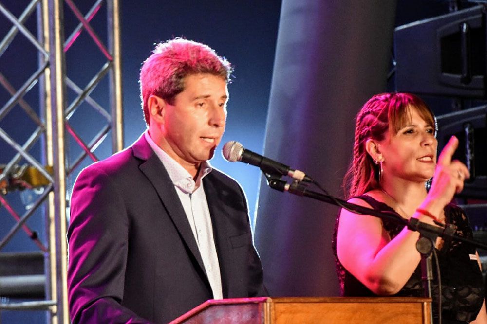 Sergio Uñac en la inauguración FNS 2020 (Foto: Adrián Carrizo, sj8)