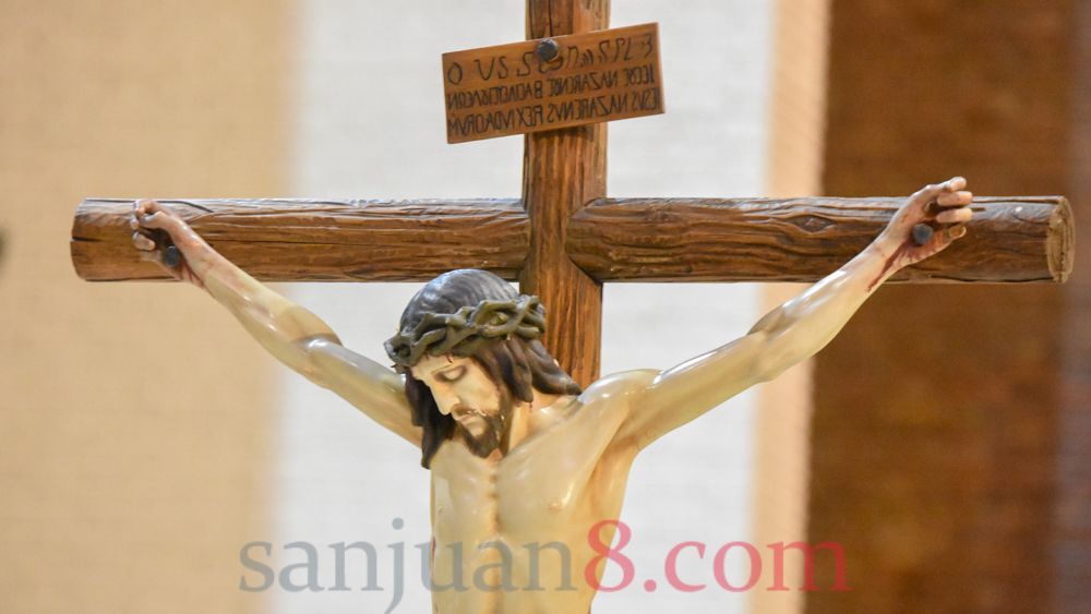 Coronavirus: en un Viernes Santo atípico, Monseñor Lozano encabezó la Celebración de la Pasión (Fotos: sj8)