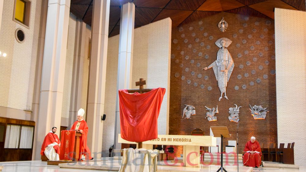 Coronavirus: en un Viernes Santo atípico, Monseñor Lozano encabezó la Celebración de la Pasión (Fotos: sj8)
