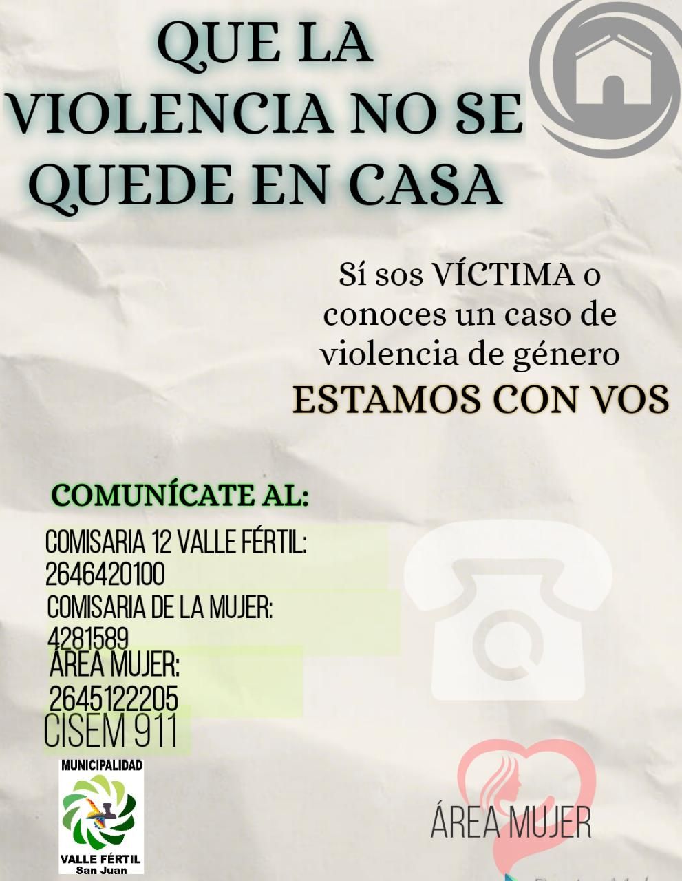 Cómo comunicarse con las áreas municipales y provincial de Dirección de la Mujer