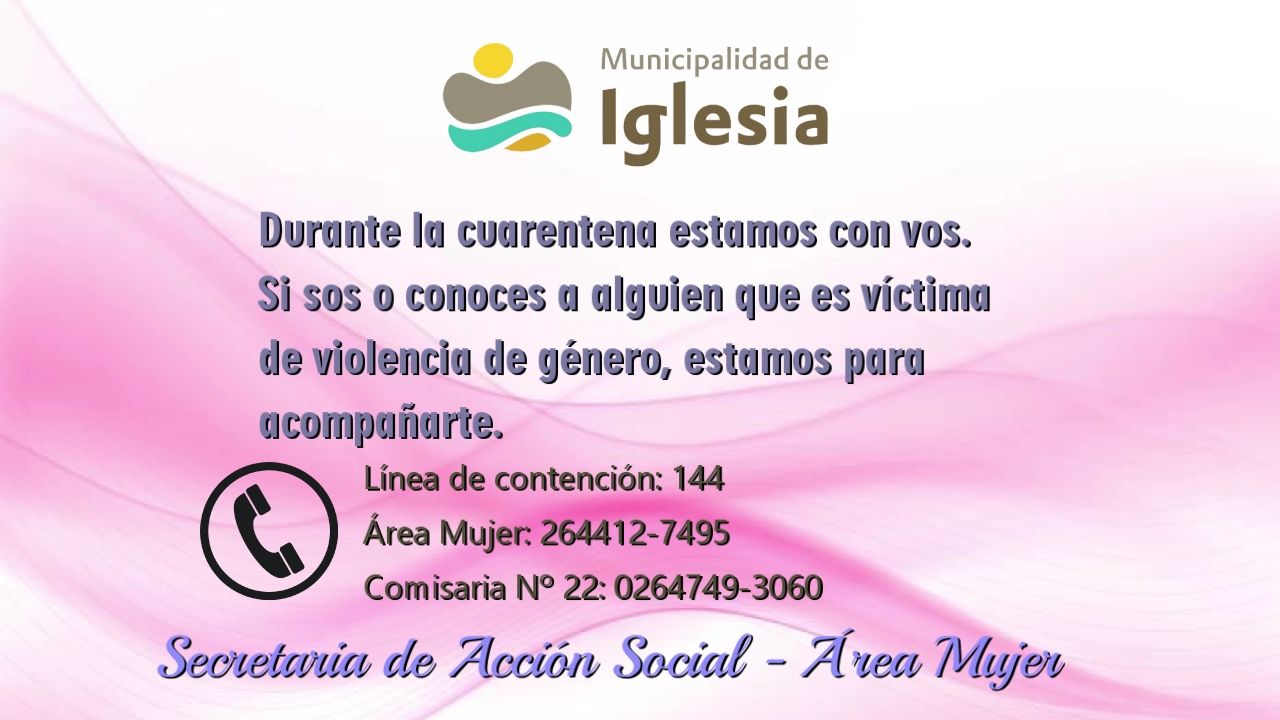 Cómo comunicarse con las áreas municipales y provincial de Dirección de la Mujer