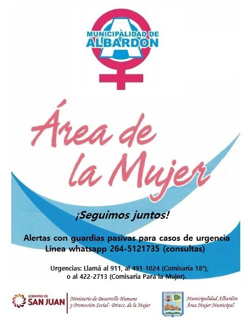 Cómo comunicarse con las áreas municipales y provincial de Dirección de la Mujer