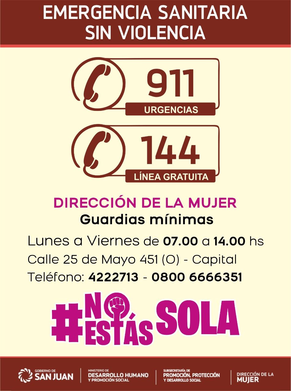 Cómo comunicarse con las áreas municipales y provincial de Dirección de la Mujer