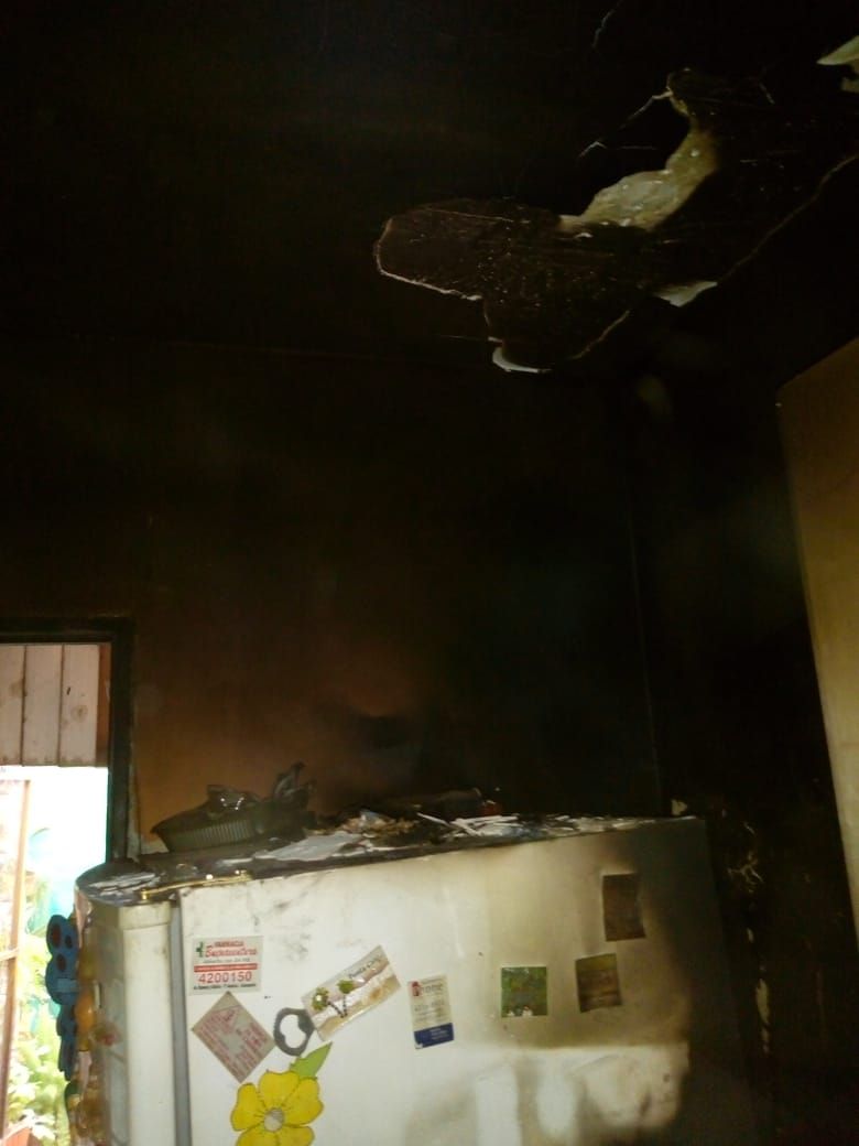 Incendio en vivienda del barrio Los Tamarindos, Chimbas