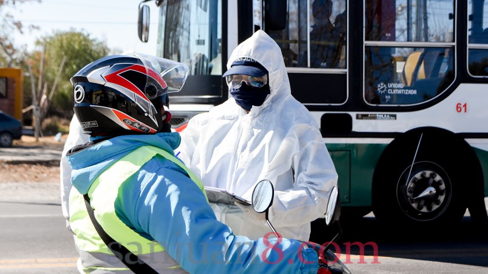 Control transporte - operativo - colectivos - camiones (Fotos: sj8)