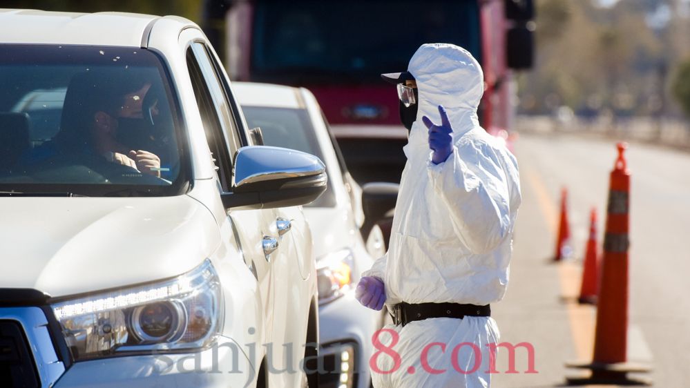 Control transporte - operativo - colectivos - camiones (Fotos: sj8)