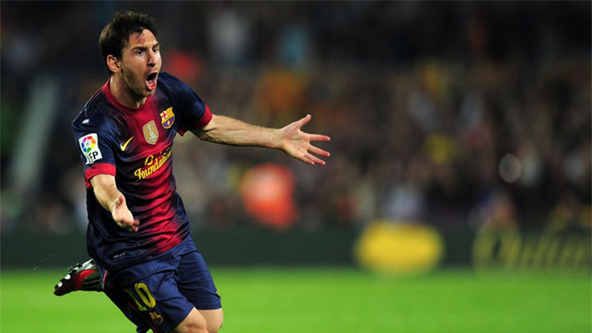 Lionel Messi festejó su récord con un doblete ante el Córdoba