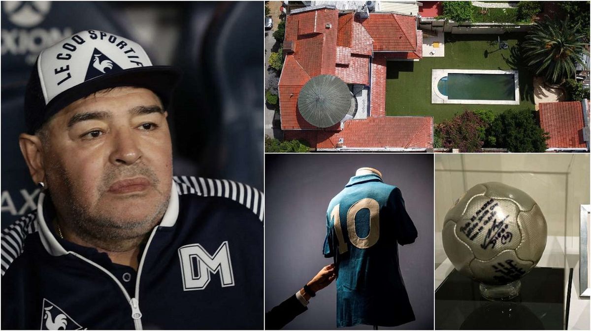 Subastaron los bienes de Maradona: no vendieron casa de Villa Devoto