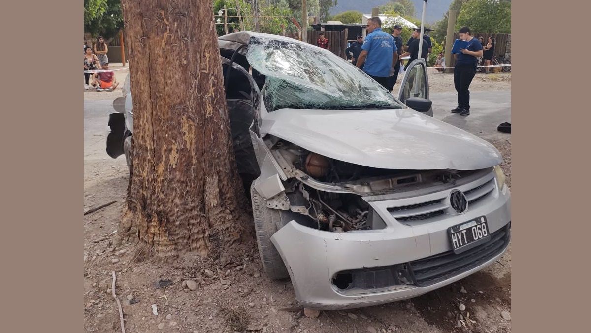 Un auto chocó con un árbol: un muerto y una joven en grave estado