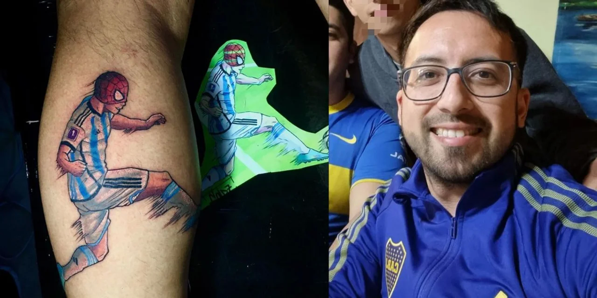 Un hincha de Boca se tatuó a Julián Álvarez para cumplir su promesa