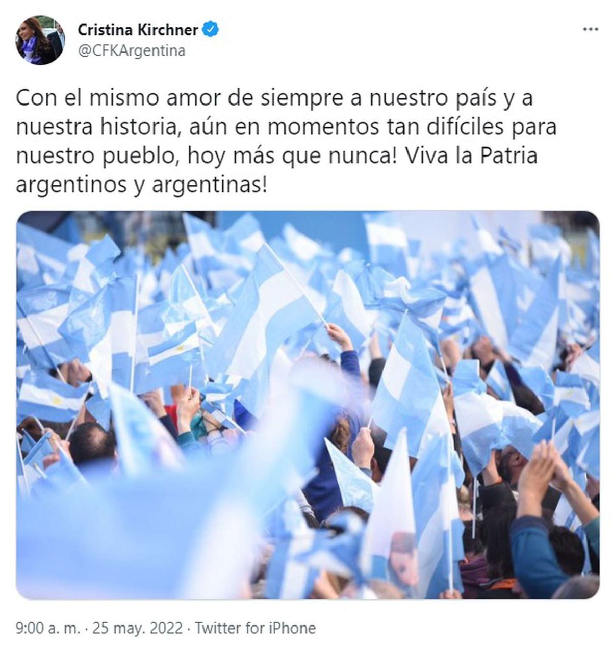 Momentos tan difíciles para nuestro pueblo: el mensaje de CFK