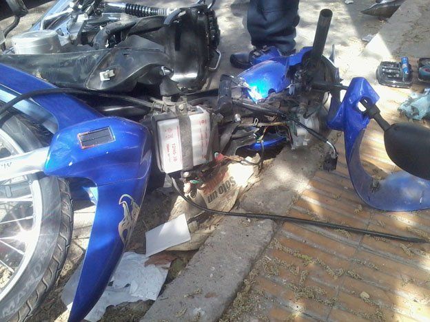 Un motociclista quedó grave tras ser atropellado en Capital