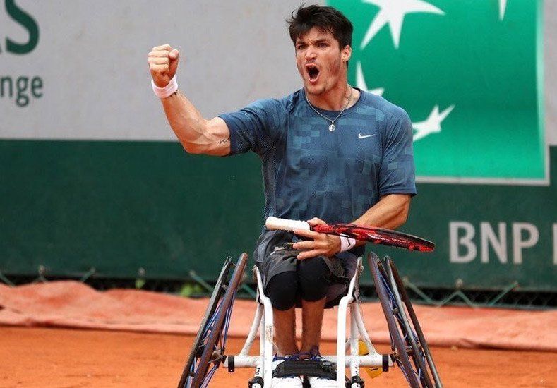 Histórico: un argentino gritó campeón de Roland Garros sobre silla de ruedas