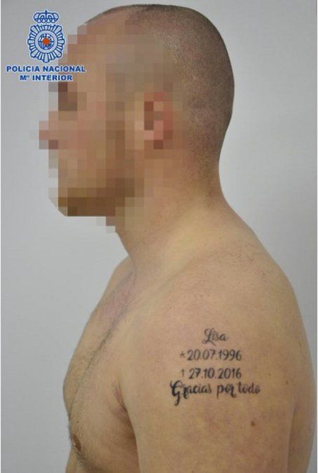 Detuvieron a un presunto femicida identificado por tatuarse la fecha del crimen