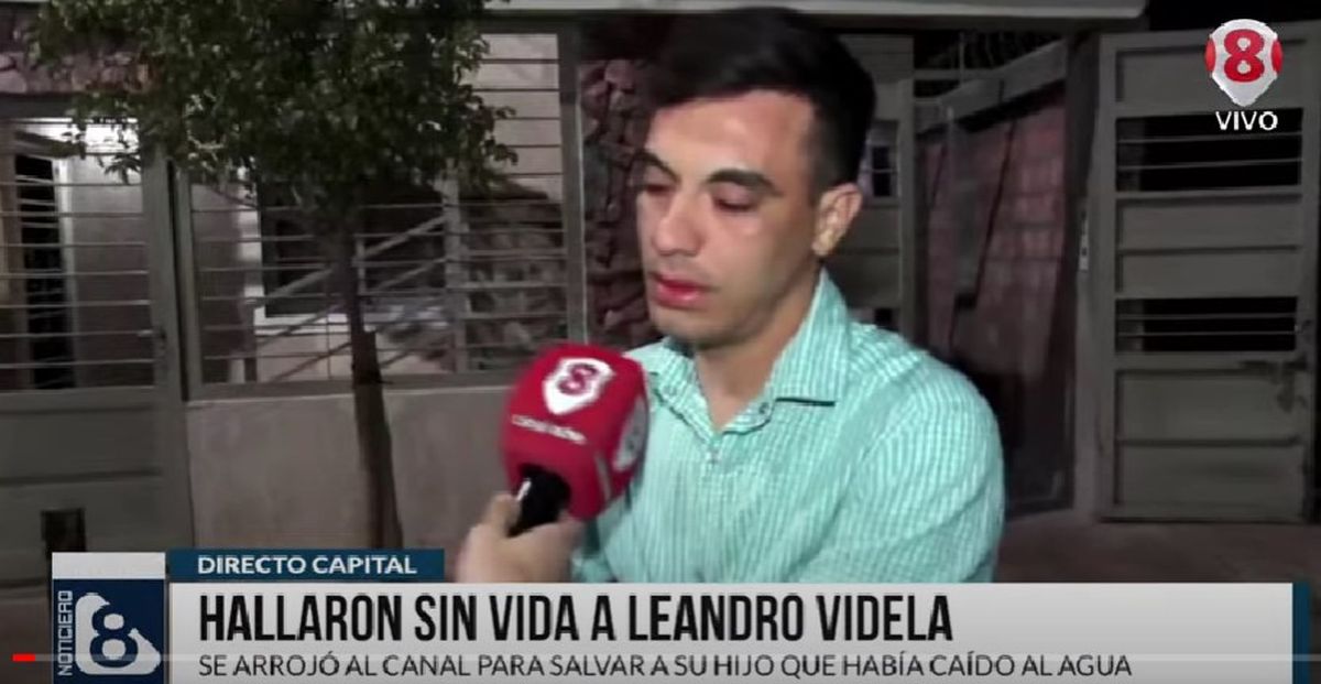 Testimonio desgarrador: Leandro daba la vida por sus hijos, se arrojó al agua sin saber nadar