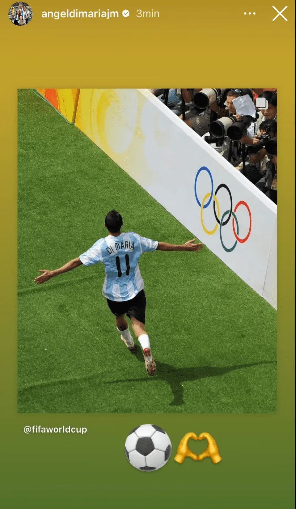 El posteo de Ángel Di María que ilusiona: ¿estará en los Juegos Olímpicos de París 2024?