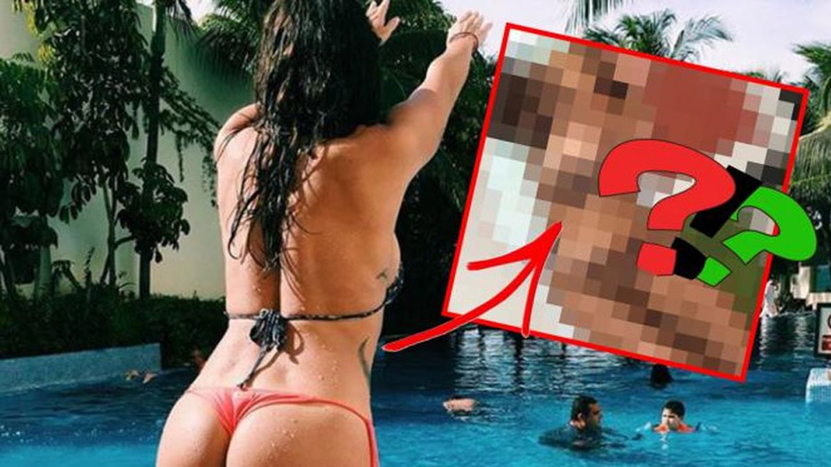 Morocha hot mostró sus rollitos en bikini