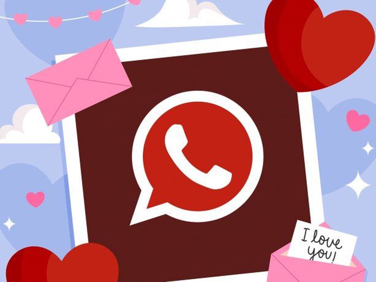 Cómo cambiar el logo de WhatsApp a color rosado por San Valentín