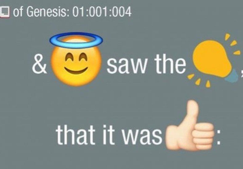 La Biblia se modernizó y llegó al mundo de los emojis