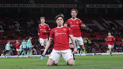 Alejandro Garnacho, jugador del Manchester United.