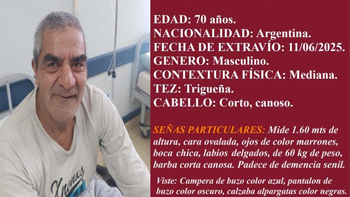 Búsqueda del hombre de 70 años: revisan cámaras de seguridad en Albardón