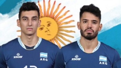 Bruno LIma y Nico Lazo superaon el Covid-19 y se suman a la Selección argentina de vóley. 