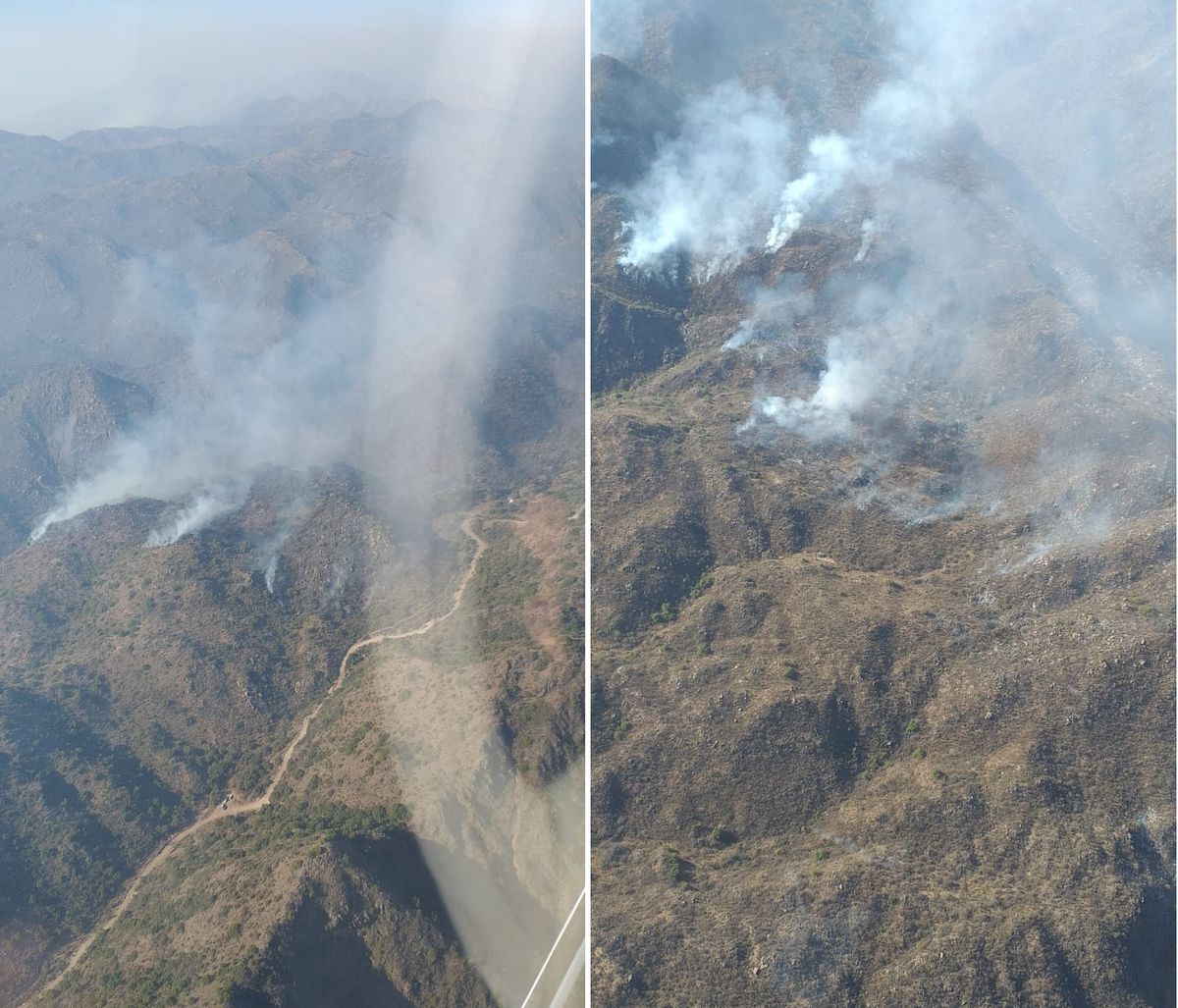 Llegan bomberos de Catamarca, San Luis y La Rioja por los incendios en Valle Fértil