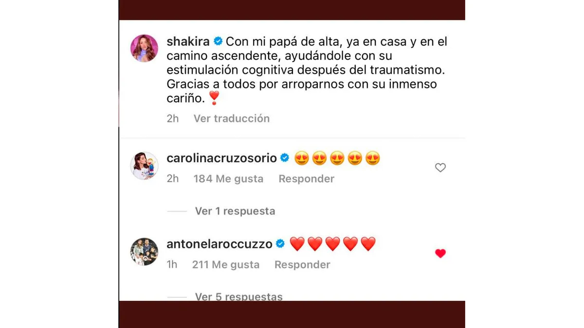 Antonela Roccuzzo sorprendió con un mensaje a Shakira
