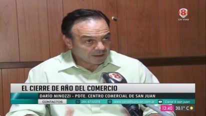 Darío Minozzi aseguró que las ventas en el comercio no fueron las esperadas.