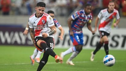 Enzo Fernández, autor del gol de River. Foto: @RiverPlate