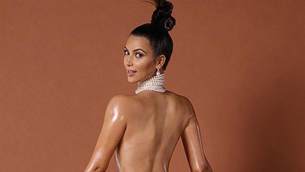 Impresionante: Kim Kardashian, al desnudo