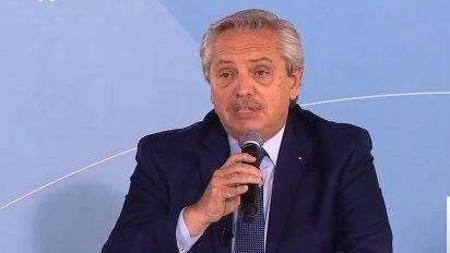 Alberto Fernández durante el anuncio de nuevas medidas económicas.