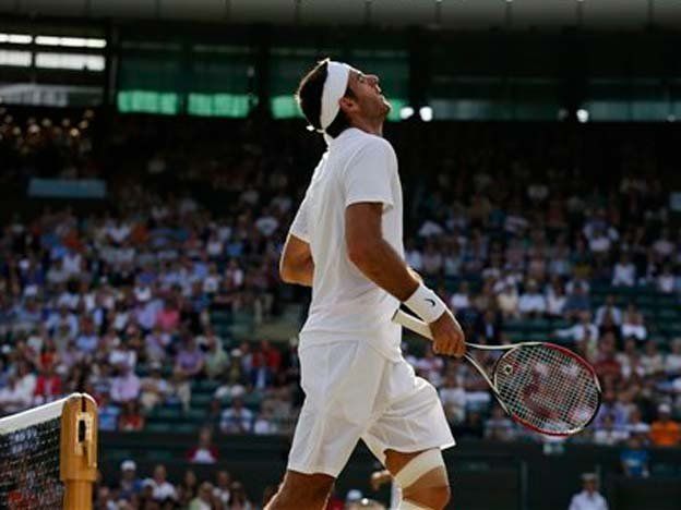 Del Potro ganó y pasó a cuartos de final de Wimbledon por 1ª vez