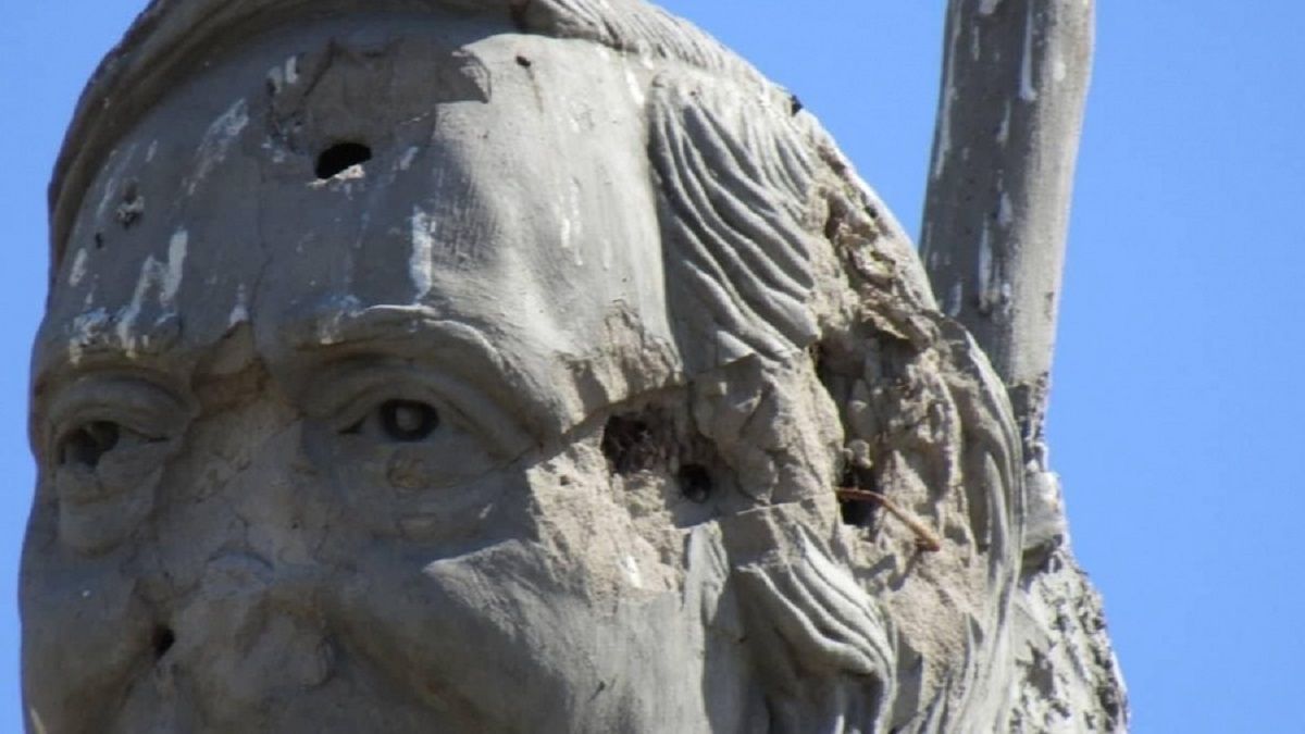 Vandalizaron un monumento de Néstor Kirchner