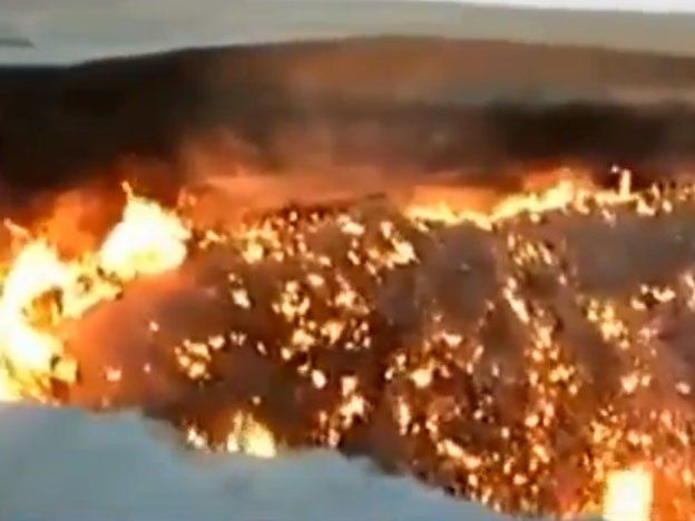 Un noticiero ruso incluyó falsas imágenes del supuesto cráter que había hecho el meteorito