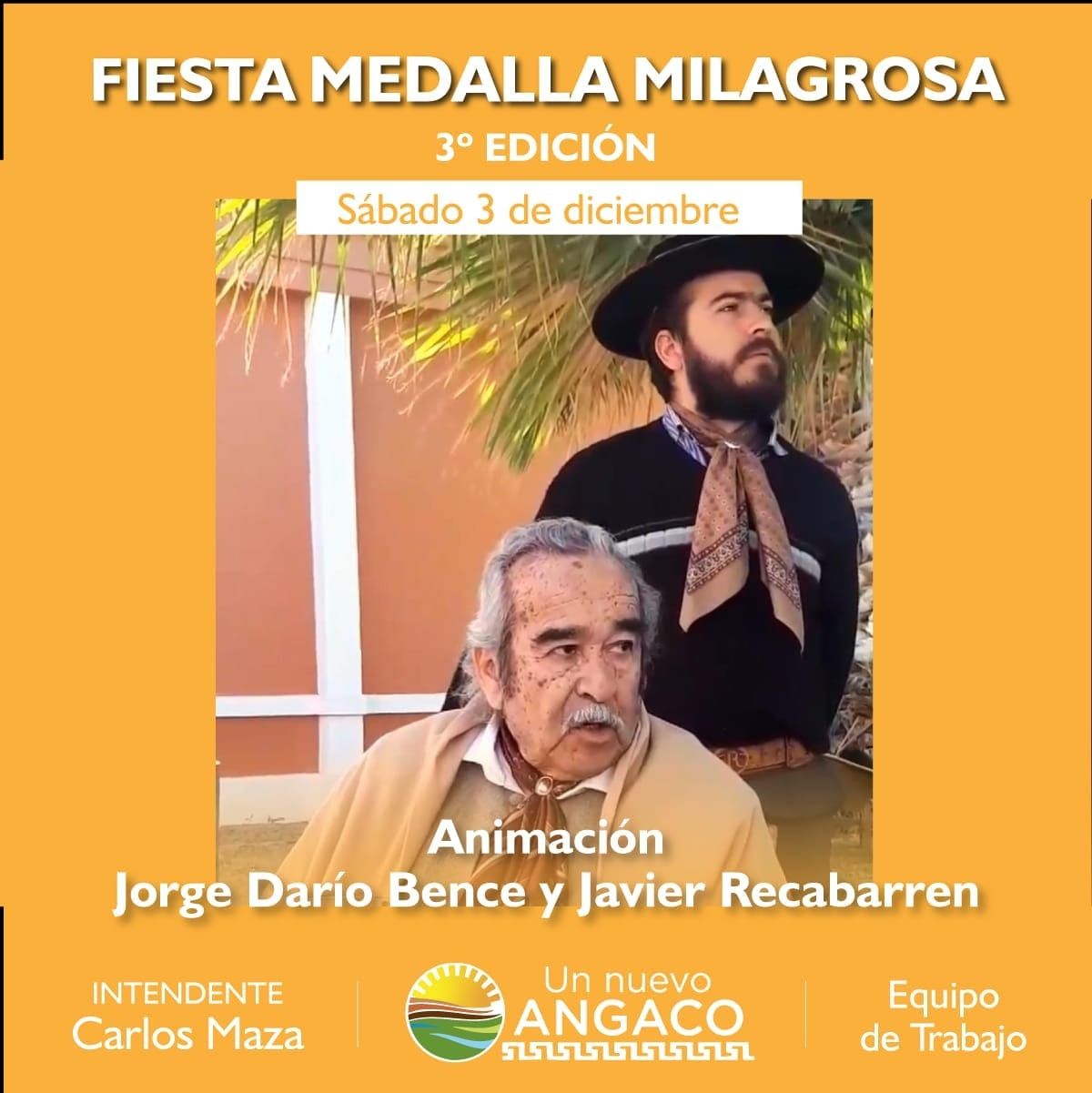 Angaco tendrá la 3ª edición de la Fiesta en Honor a la Medalla Milagrosa