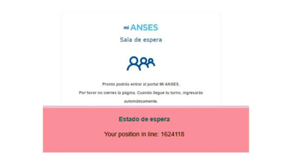 Más de un millón y medio de personas esperan por su lugar. Foto: Anses.