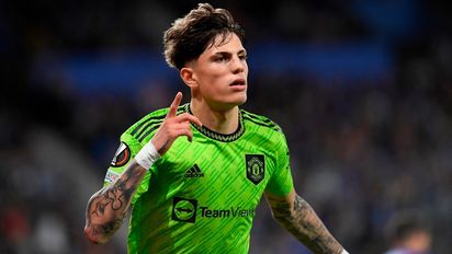 Alejandro Garnacho, el juvenill naturalizado argentino que juega en Manchester United.
