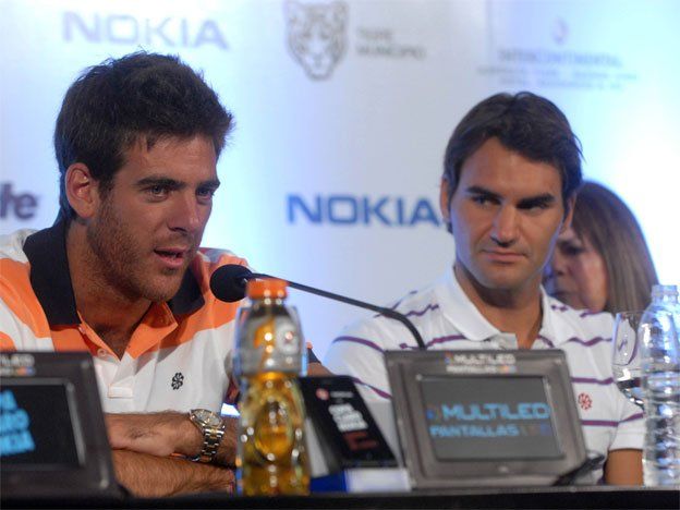 Llegó el día de la primera exhibición de Federer-Del Potro