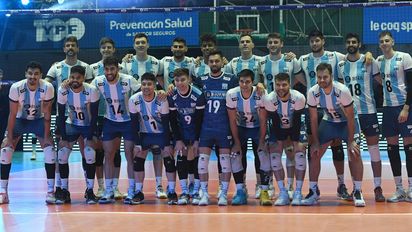 Argentina venció 3 a 1 a Países Bajos en un amistoso previo al inicio de la Liga de las Naciones de Vóley. Foto: Telam. 