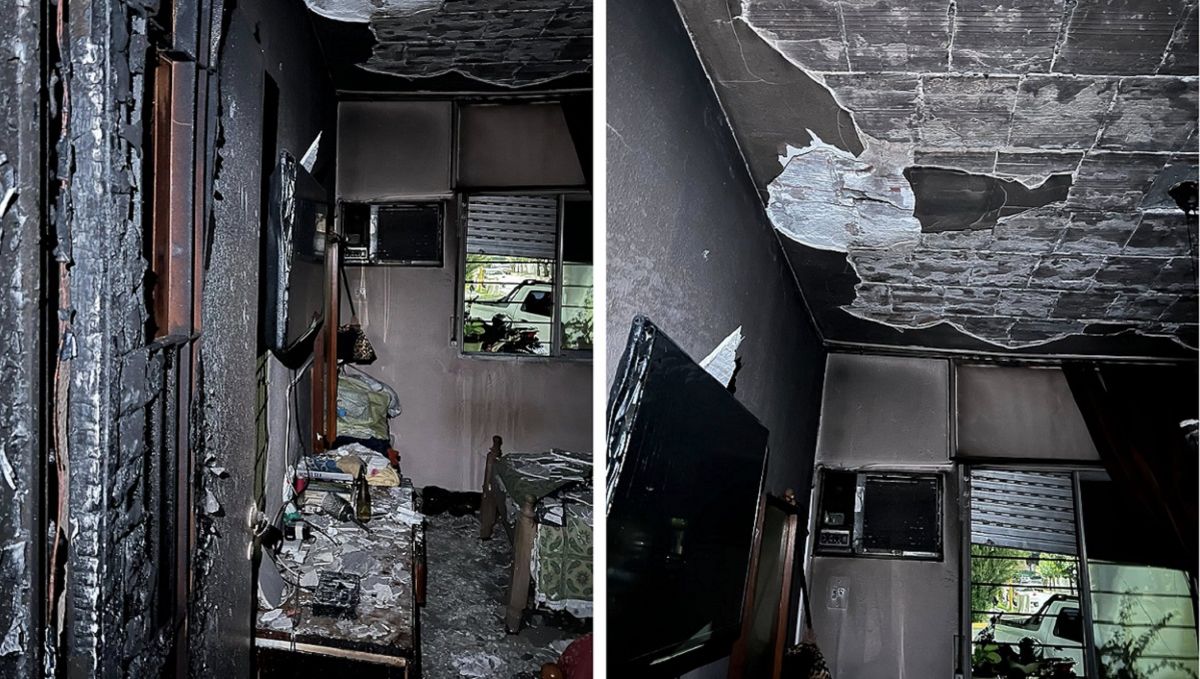 Tragedia en segundos: una vela causó un incendio en Santa Lucía