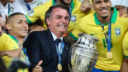 Jair Bolsonaro confirmó cuatro de las cinco sedes que tendrá Brasil para la Copa América.