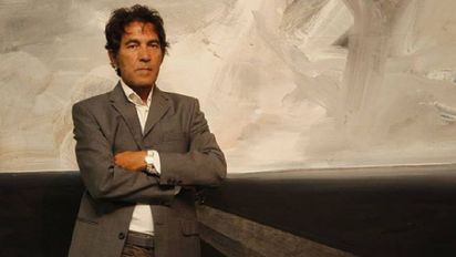 Salvador Grau, el creador de la escultura.