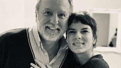 Gimena Accardi junto a su papá que murió de coronavirus.