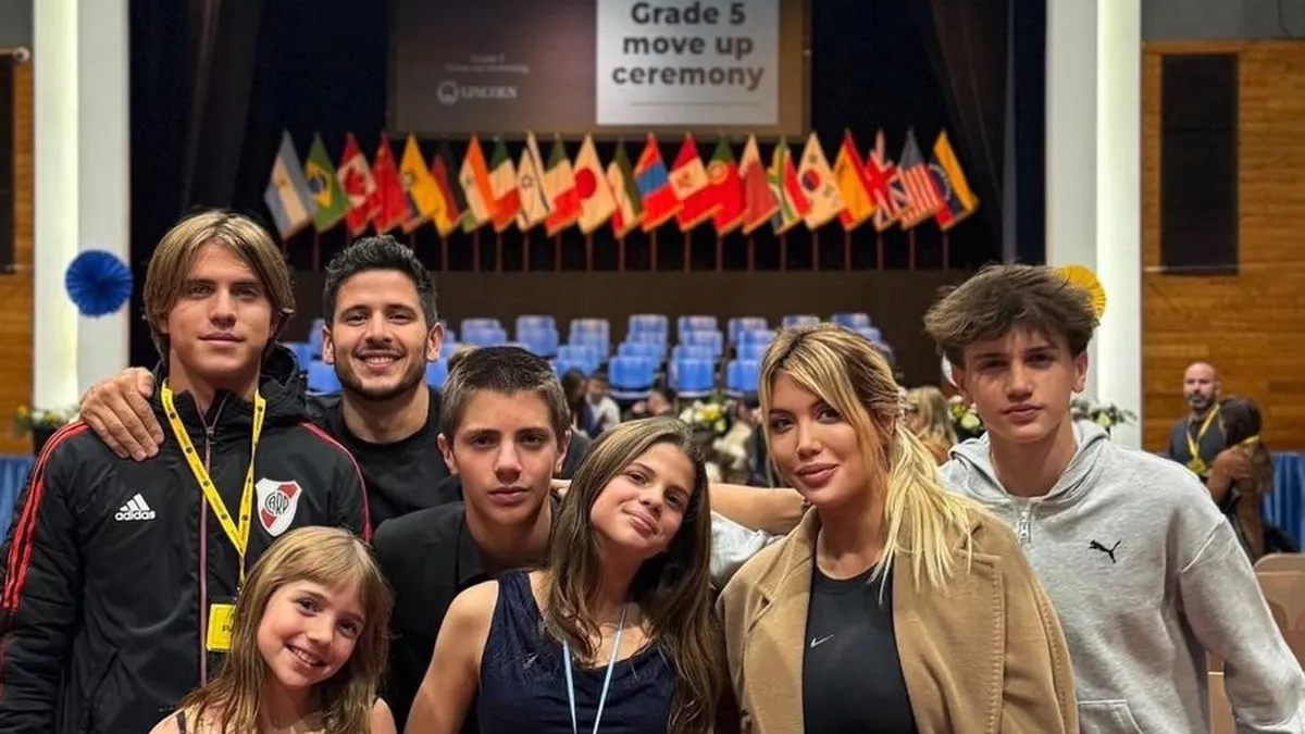Wanda Nara y la foto del escándalo en el egreso de Francesca