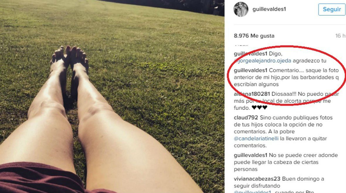 Guillermina Valdés se enojó con sus seguidores de Instagram