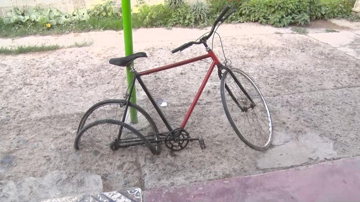 Así quedó la bicicleta de Fernando Díaz.