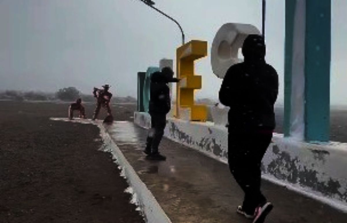 El video de los sanjuaninos que disfrutaron de la primera nevada en Iglesia